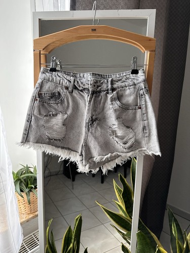 Destroyed stoffjeans shorts - destroyed, stoffjeans,