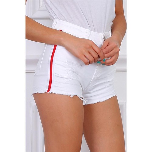 Damen destroyed jeans hotpants - destroyed,