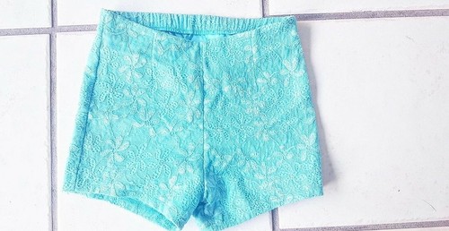 Hose stoffhose blau hotpants - stoffhose,